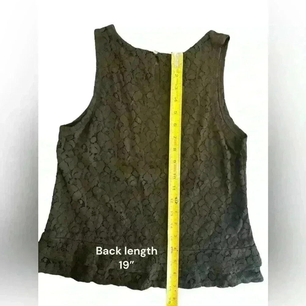 Banana Republic Madmen Black Lace Tank small - Picture 6 of 12